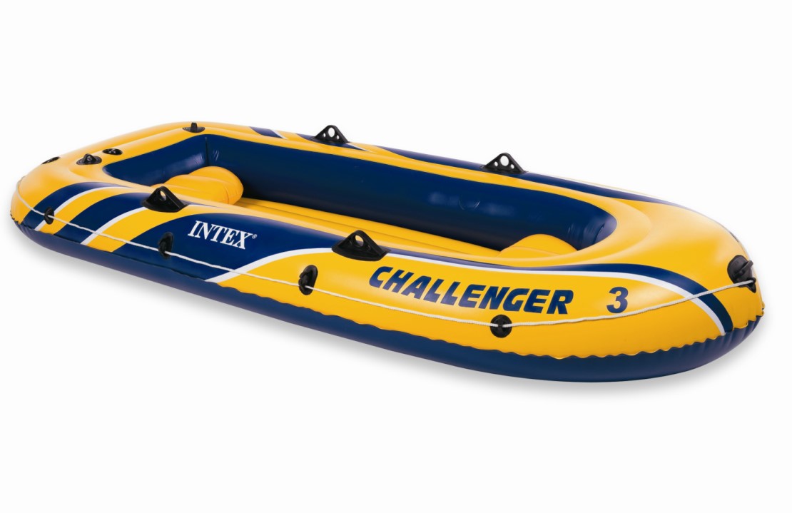Лодка Challenger 3 + весла и насос, 295 х 137 х 43 см.  